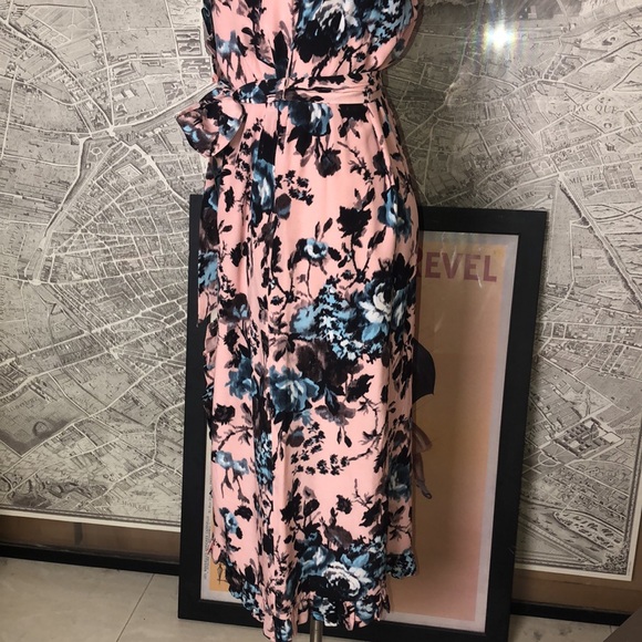 ERDEM SEBLA Floral Pink and Blue Sleeveless Dress Size 6 - Picture 11 of 16